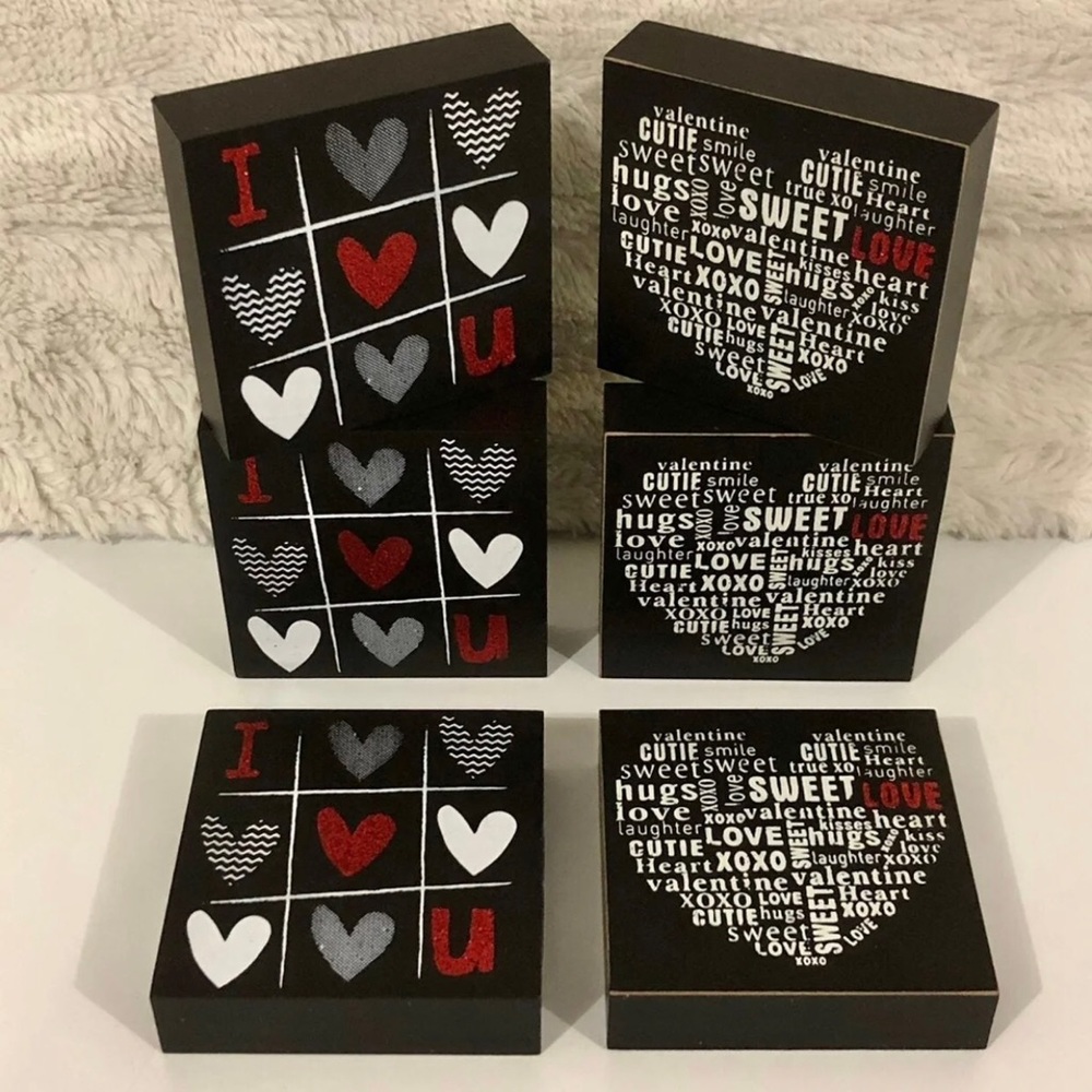 ROMANTIC / LOVE SIGNS X 6 - VALENTINES DAY